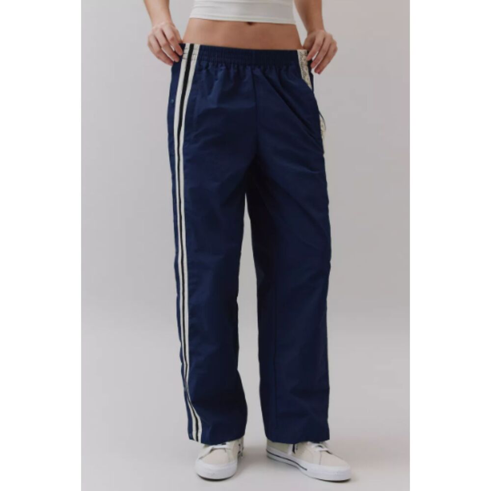 Urban Outfitters BDG Jess Boho Nylon Track Pant Navy Blue Large